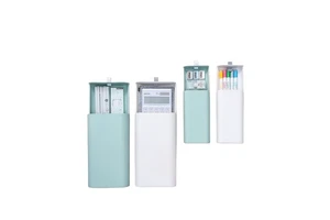CHICON Self-adhesive Plastic Multifunction Rectangle Pencil Drawer Tray Hidden Slide Desk Storage Organizer