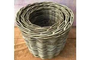 Cheapest Rattan Laundry Basket Natural Storage Handmade Wicker Rattan Basket