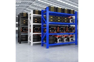 Shibang 300KG Adjustable Boltless Pallet Racking Long Span Storage Shelving Units Garage Metal Stacking Racks & Shelves