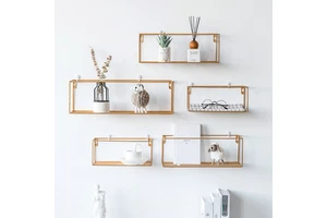 Wall Mounted Decoration Wall Organizer Steel Storage Rack