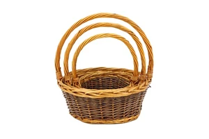 High Popularity Handmade Weave Small Oval Fruit Food Wicker Rattan Storage Basket