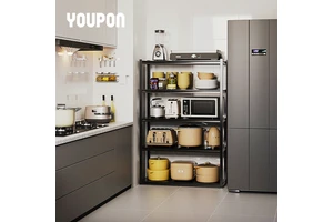 Heavy Duty Boltless Metal Steel Organizer Rack for Home Garage Balcony Kitchen Living Room 5-Layer Saving Modern Eco-Friendly