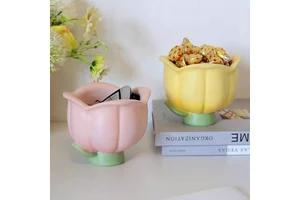 Modern and Simple Creative Flower-shaped Desktop Storage Box Entrance Hall