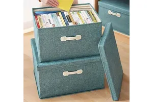 Durable Multi-Use Furniture Decor Storage Box for Clothes Toys Blankets Books