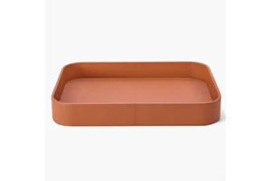 Handmade premium leather trays, home decorative trays, storage trays for cloakrooms in show flats