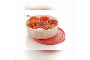 Eco-Friendly PP Durable Modern Plastic Spice Box Set with Multiple Compartments Transparent Lid for Kitchen Seasoning Storage