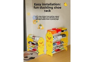 Xiaomeng Duck Shoe Rack-Moisture-proof Easy Installation 4/5 Layers Storage for Household Doorway Rental Rooms Dormitories