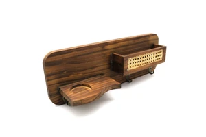 Eco Bamboo Wall Mounted Floating Shelves Home Decor Art Deco Design Multi-functional Save Space Storage Organizer