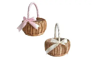 Wholesale Wicker Christmas Decorations Gift Basket Christmas Gift Wicker Basket For Home