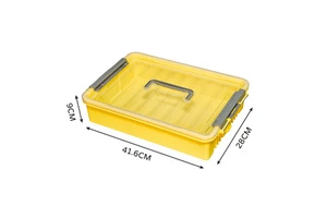 Building Block Storage Box Tool Clothing Snack Storage PP Box Portable Dormitory Bedroom Stackable Lid-and-Base Organizing Box