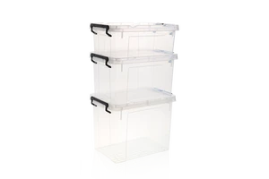 Multifunction Household Sundries Stackable Plastic Lockable Storage clear Box