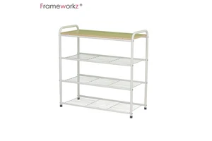 4 Tier Entryway Living Room Metal Shoe Rack Stands