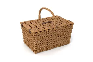 Good Selling Rattan Basket Traditional Bowl Shaped Flower Basket Decorative Multipurpose Rattan Basket for Storage and Gifting