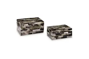 Decorative Horn-Shaped Resin Jewelry Box for Living Room Storage Modern Luxury Design