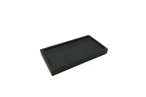 Square Resin Matte Black Single Tier Amenity Tray for Bathroom Living Room & Hotel Use Food Storage Tools & Tableware Storage