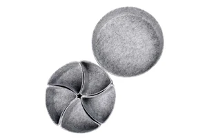 Eco Friendly Felt Office Desk Drawer Organizer Tray Dividers Set