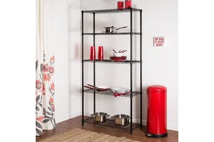 5 Tiers 30" X 14" X 60"h Multipurpose Kitchen Rack for Storage and Grocery Store Shelf