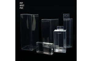 PET Transparent Box PVC Clear Plastic Package Box Auto Bottom Clear Plastic Packaging Box