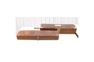 Handmade Wooden Decorative Storage Boxes Unique Design Model 1 Pack of 2
