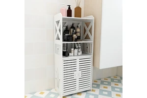 High Quality Classic Solid Wood Storage Cabinet Washbasin Shower Corner Shelf Furniture Storage Racks for Living Room