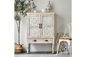 Factory Spot Carving Craft Cabinet Storage Cabinet Side Solid Wood Cabinet Home Decoration
