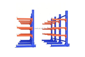 High Quality Durable Steel Cantilever Storage Rack Single/Double Sided Adjustable Arms Industrial Warehouse Material Handling