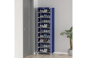 2024 New Fabric Shoe Rack Dust Proof Removable Shoe Rack Space Saving Multi Layer Height Enhancedshoe Storage Rack
