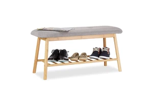 Wholesaler Cheap Modern Style Designs Living Portable Online Display Stand Bench Shoe Rack Storage Organizer Bamboo Shoe Bench