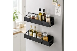 Home Storage Organization Storage Racks Shelving Units Storage Holders Racks Moveable Fridge Shelves Magnetic Rack Organizer