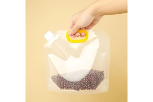 Collapsible Food Grade Clear Plastic Storage Jug Water Container Bag For Camping Hiking Backpack Emergency 1.3Gallon