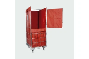 Large Storage Hospital Warehouse Laundry Industry Trolley Roll Cage Container Inside Inner Outer Linen Bag Covers