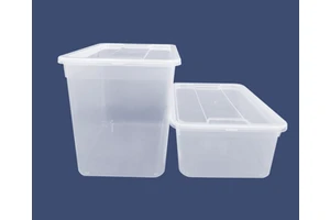 Plastic Storage Container Box with Lid clear Transparent Home Office Use