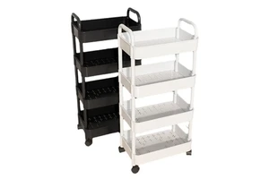Household Multi-layer Small Cart Storage Rack Floor Kitchen Bedroom Bathroom Storage Rack Storage Rack With Wheels
