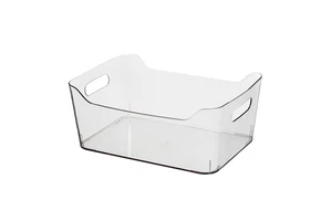 Durable PET Transparent Plastic Organizer Storage Box for Kitchen on Sale