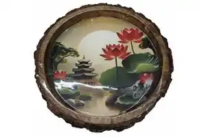 Handicraft Trays Handmade Style Decorative Display For Living Space Tabletop Storage And Serving Needs From India