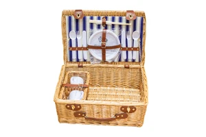 OEM/ODM Wholesale Picnic Hamper Wicker Basket Cheap Picnic Basket For 4 Persons