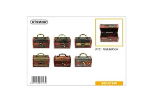 12x8.5x8.5 cm Decorative Densit Wood Storage Box for Gift Items (Model 8445089672465)