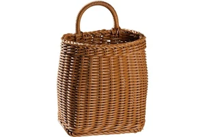Hot Sale Rattan Storage Wall Basket Garden Basket Portable Durable Hanging Flower Small Flower Basketball