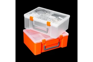 Wholesale Large Capacity Double-Layer Storage Box Portable Protect Hard Plastic Multifunction Rectangle Plastic Boxes Customized