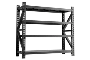Factory Metal Racks Multiple Unit Shelving with Visibility Space Flexible Storage Solutions for Kitchen and Warehouse