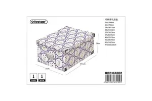 10-Piece Iron Clasp Gift and Storage Boxes 47.5x33x23 cm Decorative Decorative Storage Items