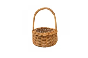 Eco-friendly Handicraft Rattan Woven Storage Baskets Natural Color Lavihexco Brand Customizable Size High Quality Gift Basket