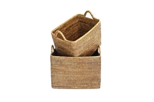 Hot Selling Premium Quality Handmade Rattan Basket Classic Stylish Eco-Friendly Multifunction Customizable Design Baskets