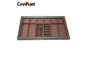 Soft-Close Pull-Out Decorative Storage for Bedroom Wardrobe Jewelry Store Pull-Out Shelving Hardware Series