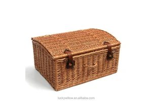 Linyi Willow Mini Wicker Wholesale Foldable Picnic Baskets