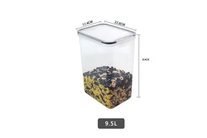 9.5L (321Oz) Extra Large BPA-Free Plastic Airtight Bulk Food Storage Containers for Flour Sugar Rice Cereal Pantry Organization