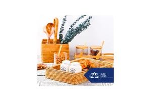BEST SELLING Rattan Basket for Storage, Laundry, Home Organization, Kitchen Use, Display, Shopping and Daily Needs | Vietnam