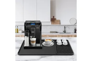 24''x16'' Eco-Friendly Silicone Coffee Station Mat Anti-Slip Bar Mat Detachable Dish Drying Tray For Kitchen Counter