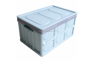 Manufacturer Supplied Hot Sale Colorful Plastic Folding Storage Box Case for Home Furniture Clothing Storage Modern Food