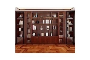 Custom Wood Bookshelf for Home Living Room Display Bedroom Bookcase Locker Storage Rack for Library Use